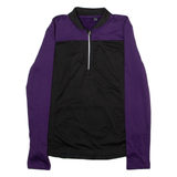 Cycling Womens Jersey Black Long Sleeve 1/4 Zip L