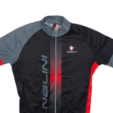 NALINI Full Zip Cycling Mens Jersey Black High Neck L