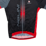 NALINI Full Zip Cycling Mens Jersey Black High Neck L