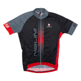 NALINI Full Zip Cycling Mens Jersey Black High Neck L