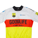 OWAYO Goodlife Full Zip Cycling Mens Jersey White High Neck L