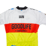 OWAYO Goodlife Full Zip Cycling Mens Jersey White High Neck L