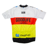 OWAYO Goodlife Full Zip Cycling Mens Jersey White High Neck L