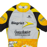 OWAYO Full Zip Cycling Womens Jersey Yellow High Neck XS
