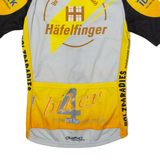 OWAYO Full Zip Cycling Womens Jersey Yellow High Neck XS