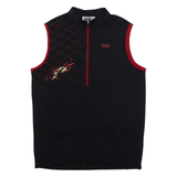 IXS Cycling Mens Jersey Black Sleeveless 1/2 Zip L