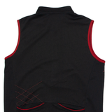 IXS Cycling Mens Jersey Black Sleeveless 1/2 Zip L