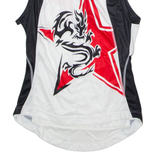MAX HUERZELER Cycling Womens Jersey White Sleeveless 1/2 Zip S