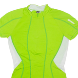 SCOTT Cycling Womens Jersey Green 1/2 Zip XS