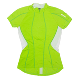 SCOTT Cycling Womens Jersey Green 1/2 Zip XS
