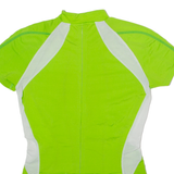 SCOTT Cycling Womens Jersey Green 1/2 Zip XS
