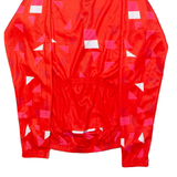 MILOTO Full Zip Cycling Womens Jersey Red Long Sleeve High Neck M