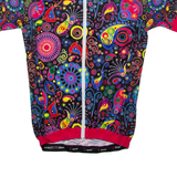 MALCIKLO Full Zip Cycling Womens Jersey Black High Neck M