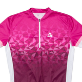 CROSSWAVE Cycling Womens Jersey Pink 1/4 Zip UK 16