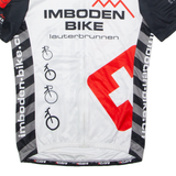 CUORE Full Zip Cycling Mens Jersey White High Neck M