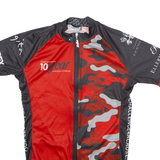 ENJOY Full Zip Cycling Womens Jersey Red High Neck S
