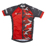 ENJOY Full Zip Cycling Womens Jersey Red High Neck S