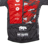 ENJOY Full Zip Cycling Womens Jersey Red High Neck S