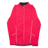 CRIVIT SPORTS Full Zip Cycling Womens Jersey Pink Long Sleeve High Neck S