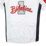 CUORE Cycling Mens Jersey White 1/2 Zip XL