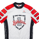 CUORE Cycling Mens Jersey White 1/2 Zip XL