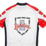 CUORE Cycling Mens Jersey White 1/2 Zip XL