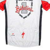 CUORE Cycling Mens Jersey White 1/2 Zip XL