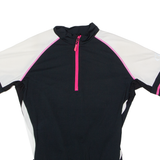 GONSO Cycling Womens Jersey Black 1/4 Zip UK 10