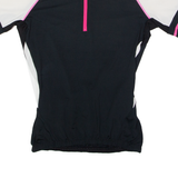 GONSO Cycling Womens Jersey Black 1/4 Zip UK 10