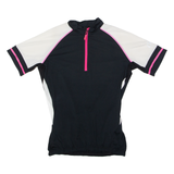 GONSO Cycling Womens Jersey Black 1/4 Zip UK 10