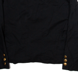 DINOMODA Womens Overcoat Jacket Black Wool M