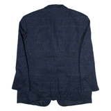 CANDA Mens Blazer Jacket Blue Wool Check M