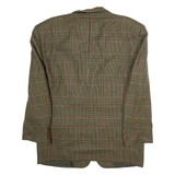 HILTON Mens Blazer Jacket Green Wool Houndstooth M