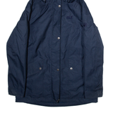 JACK WOLFSKIN Womens Rain Coat Blue Hooded M
