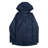 JACK WOLFSKIN Womens Rain Coat Blue Hooded M