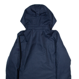 JACK WOLFSKIN Womens Rain Coat Blue Hooded M