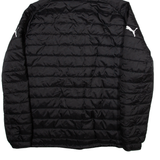 PUMA Womens Puffer Coat Black Nylon Hooded M