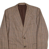 HIGHWOOD Mens Blazer Jacket Beige Wool Check M