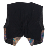 Womens Waistcoat Brown Paisley M