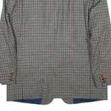 REHAB CAVALLI Mens Blazer Jacket Beige Wool Houndstooth XL