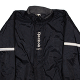 REEBOK Mens Coat Black Nylon 90s S