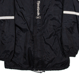 REEBOK Mens Coat Black Nylon 90s S