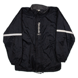 REEBOK Mens Coat Black Nylon 90s S