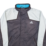 ADIDAS Mens Ski Coat Grey Colourblock M