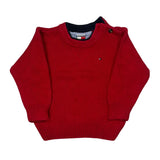 Age 12-18 Months Tommy Hilfiger Sweatshirt - 3XS Red Cotton