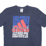 ADIDAS Mens T-Shirt Blue M
