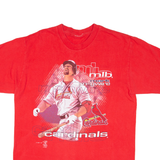 St Louis Cardinals Mark McGwire Mens T-Shirt Red 90s USA L