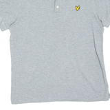 LYLE & SCOTT Mens Polo Shirt Grey M