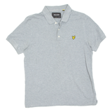 LYLE & SCOTT Mens Polo Shirt Grey M