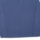 BOSS Mens Polo Shirt Blue Long Sleeve XL
